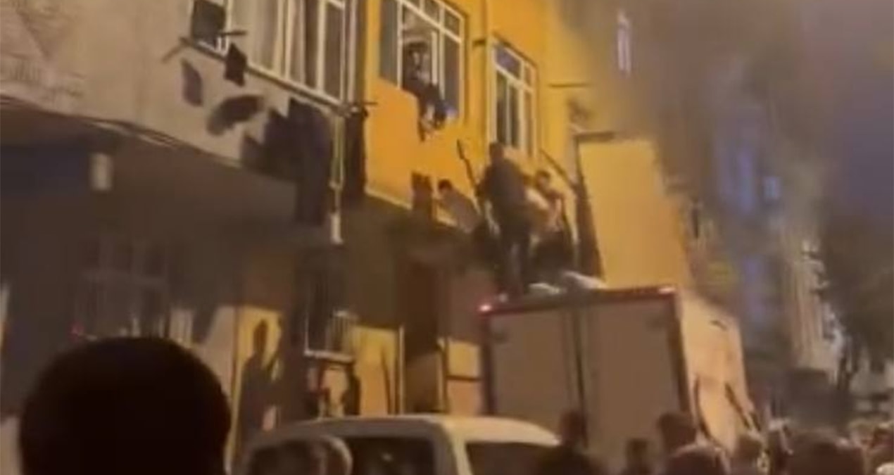 istanbulda 5 katli binada yangin 3 kisi mahsur kaldi TkrufgjH