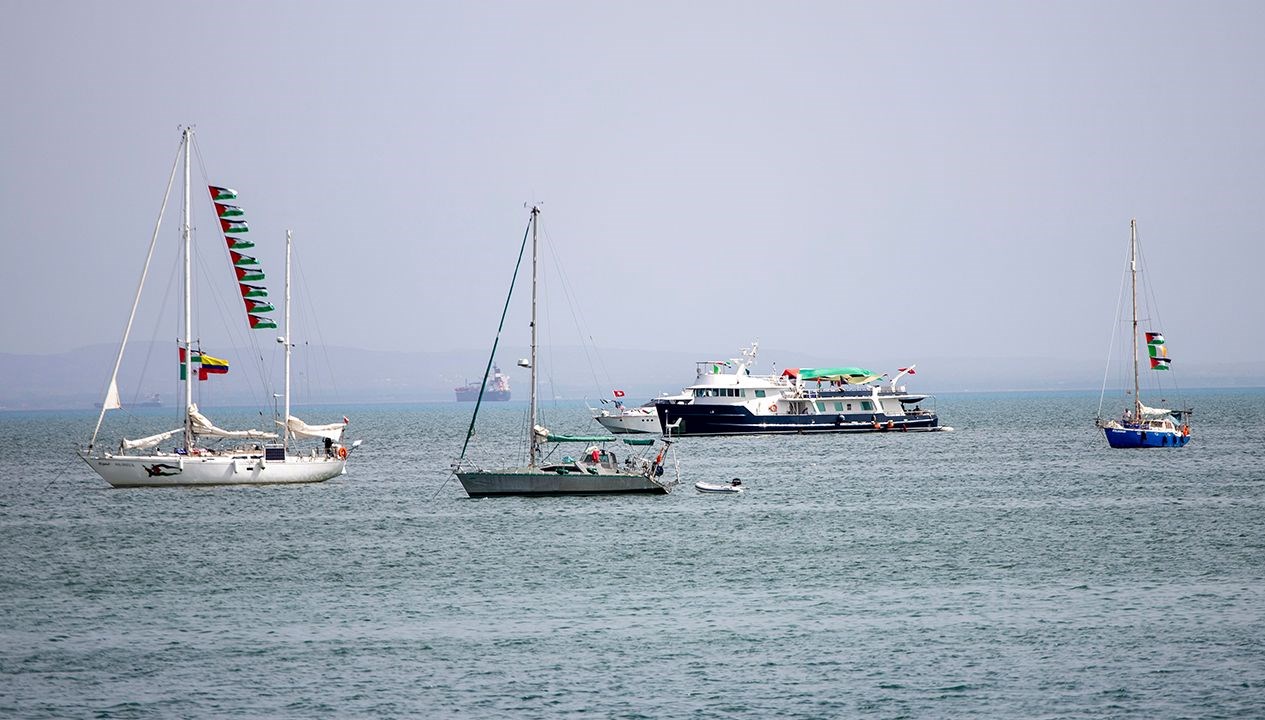 sumud filosuna olumsuz hava engeli gazzeye hareketi yarina ertelendi Fj44Ugze